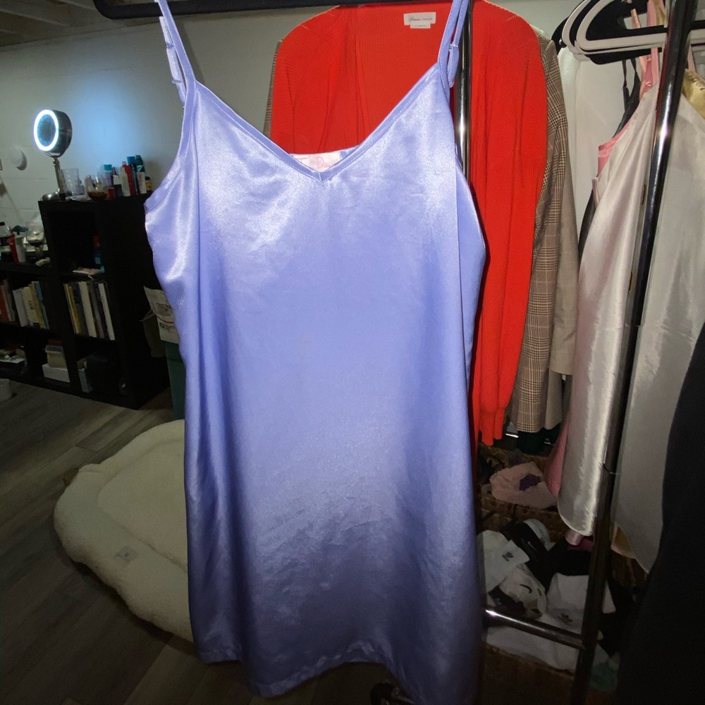 Slip dress mini purple